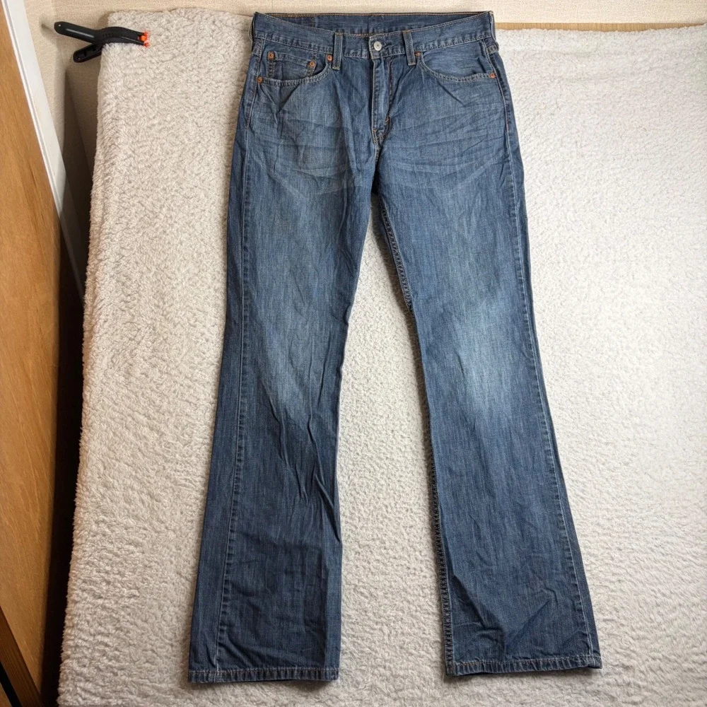 Levis 527 low rise Bootcut Jeans Mens 33x34 (34x33) Blue Denim Y2K Medium Wash